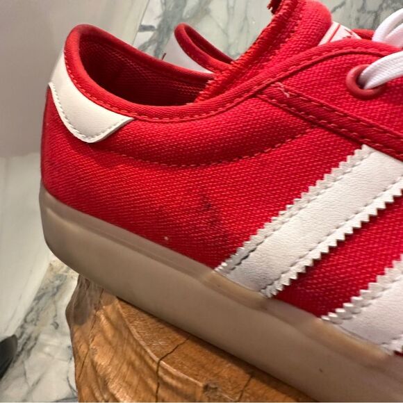 Adidas Sambarose Men’s Gum Sole Red Canvas Sneakers US 10.5 Retro Platform - Picture 5 of 10